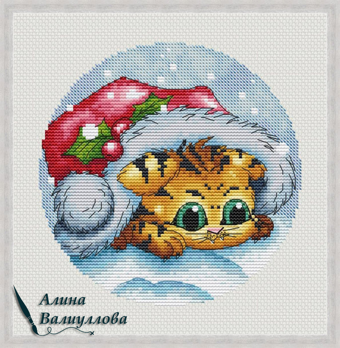 Snow Tiger - PDF Cross Stitch Pattern