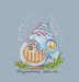 Cute House Shell - PDF Cross Stitch Pattern - Wizardi