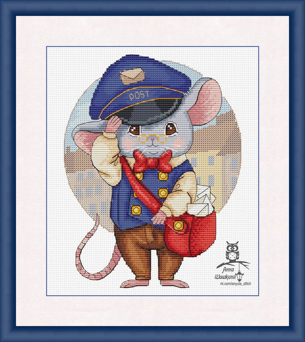 Mr. Postman - PDF Cross Stitch Pattern