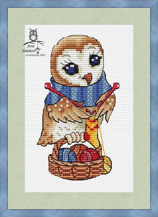 I am a knitter owl - PDF Cross Stitch Pattern