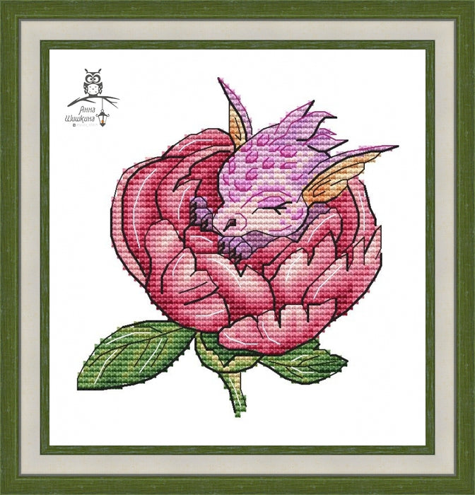 Little Dragon. in python - PDF Cross Stitch Pattern