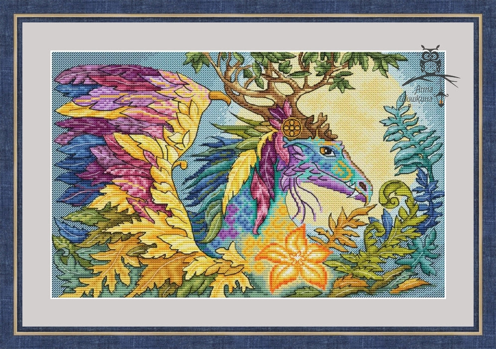 Tree Dragon - PDF Cross Stitch Pattern