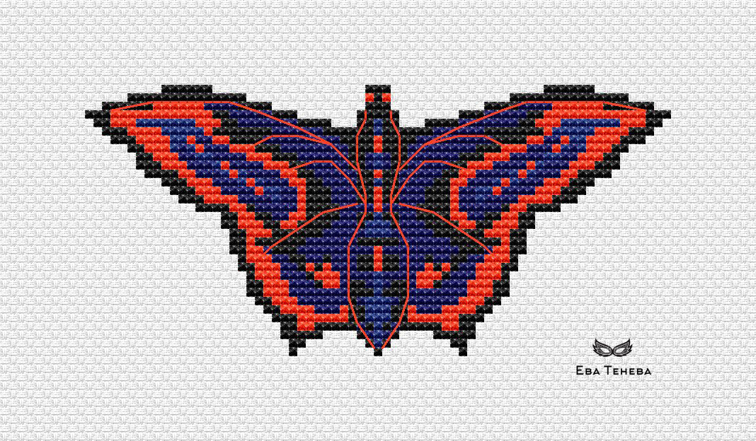 Butterfly. Bright - PDF Cross Stitch Pattern