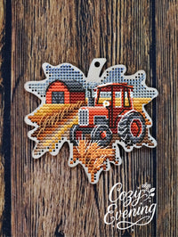 Harvesting Tractor - PDF Cross Stitch Pattern