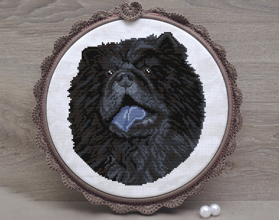 Chow chow black - PDF Cross Stitch Pattern