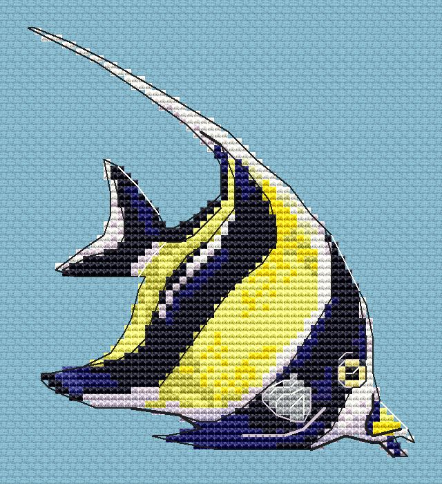 Coral Fish - PDF Cross Stitch Pattern