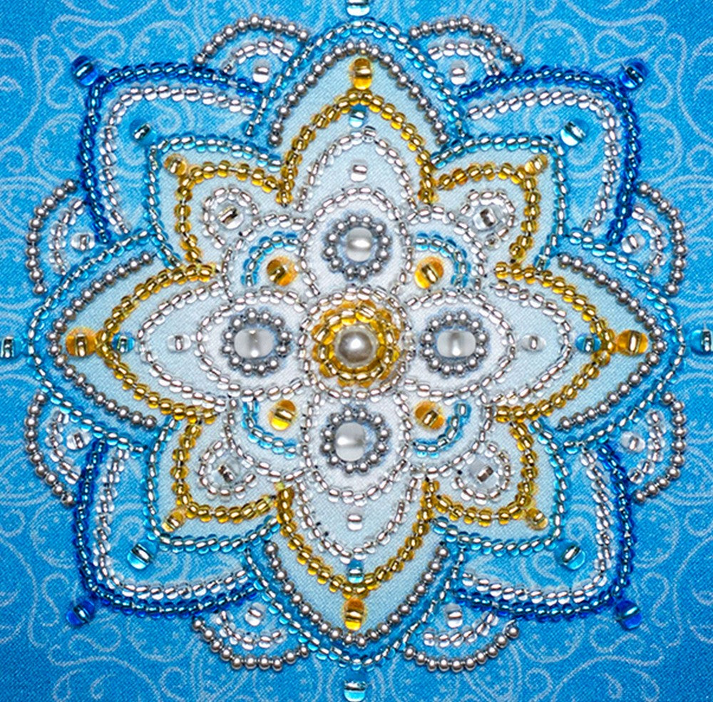 Financial Independence free-form bead embroidery kit flat product photo
