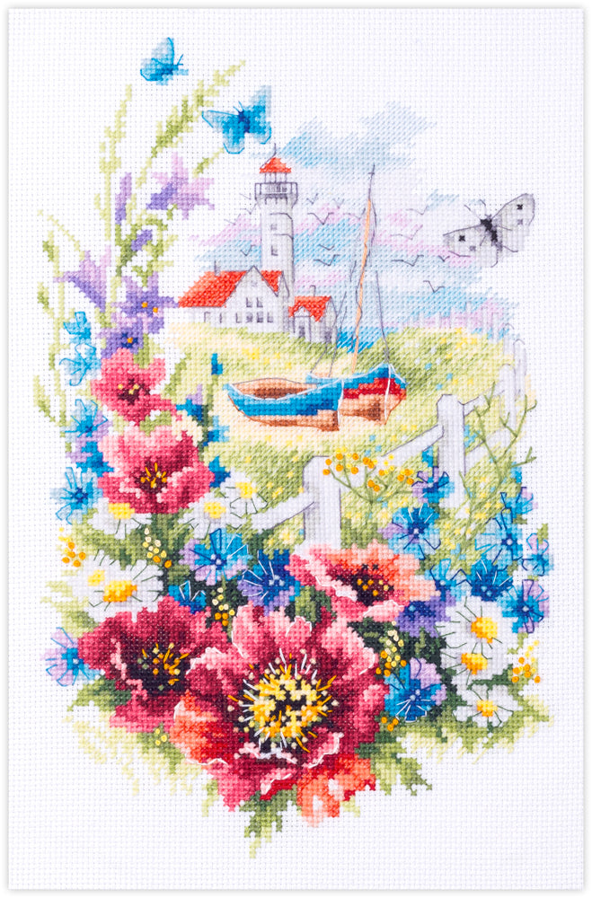 Wild Flowers of the Coast 210-351 Counted Cross Stitch Kit by Magic Needle