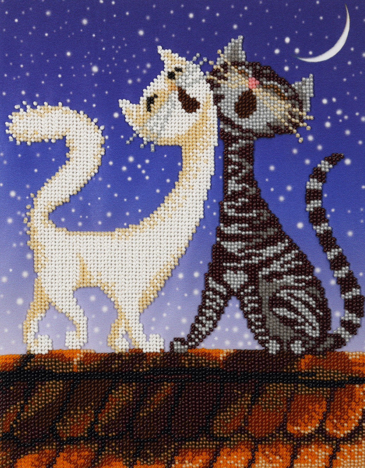 Night Serenades bead embroidery kit flat product photo
