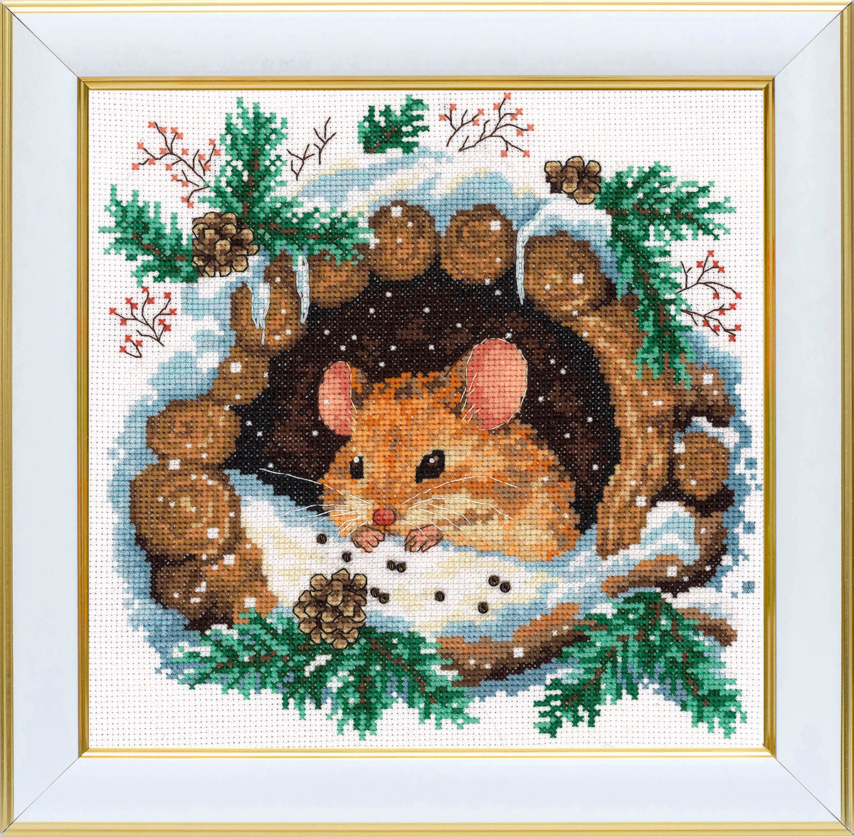 A Little Mouse cross stitch kit flat product photo