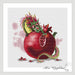 Dragon and pomegranate - PDF Cross Stitch Pattern - Wizardi