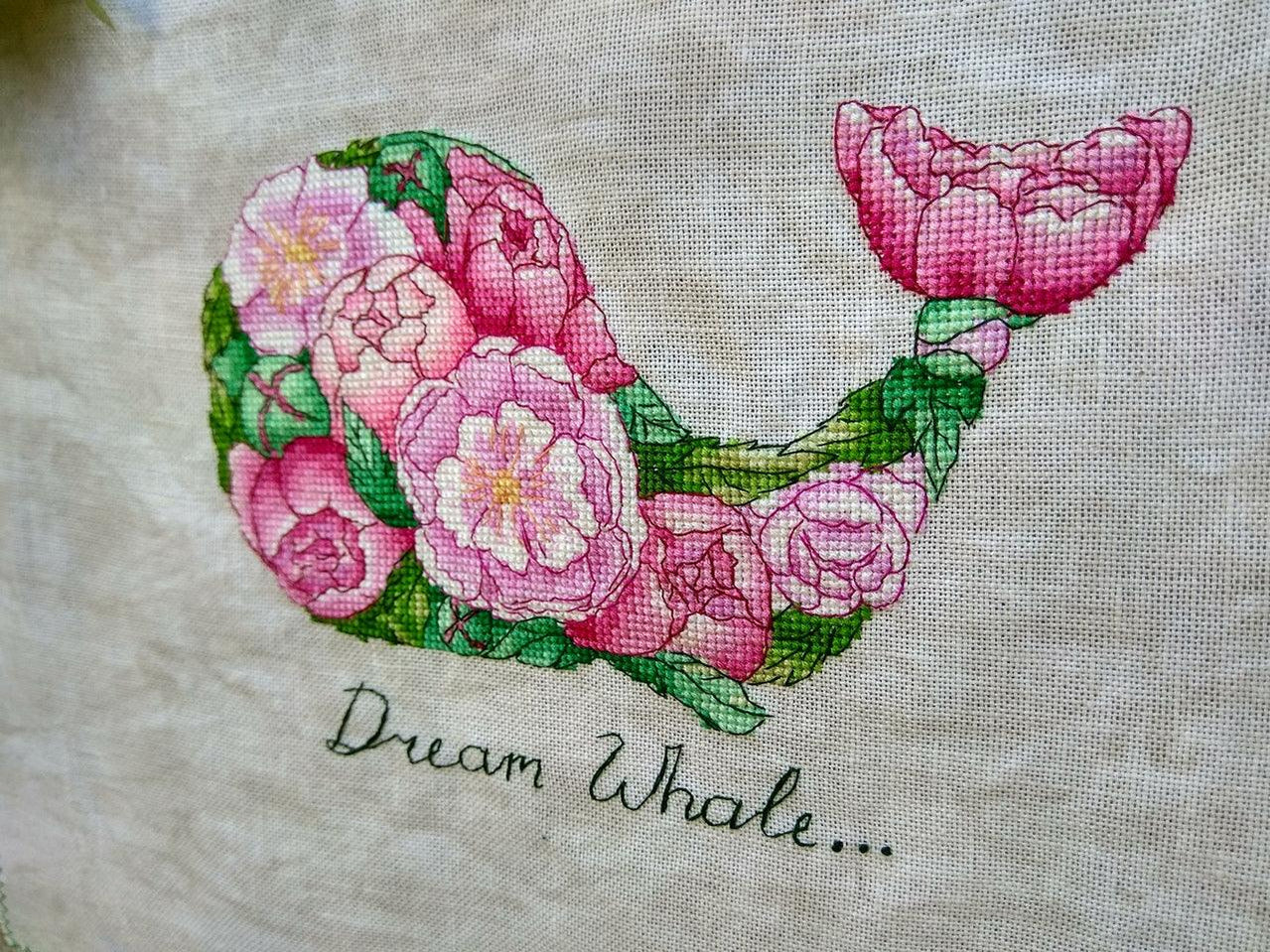 Dream Whale - PDF Cross Stitch Pattern — Wizardi