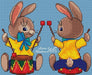 Drummer Bunny - PDF Cross Stitch Pattern - Wizardi