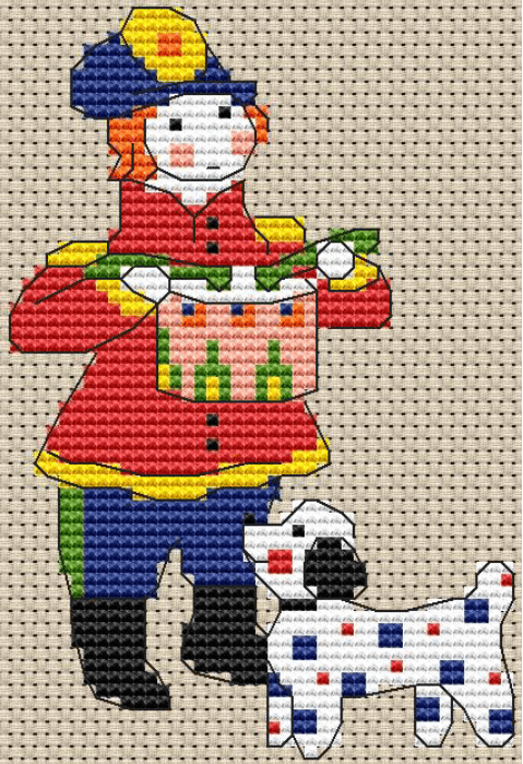 Drummer - PDF Cross Stitch Pattern - Wizardi