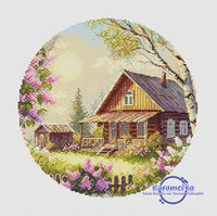 Lilac Fragrance (Round) - PDF Cross Stitch Pattern