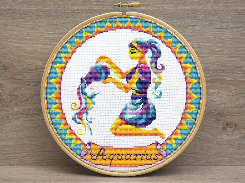 Aquarius - PDF Cross Stitch Pattern