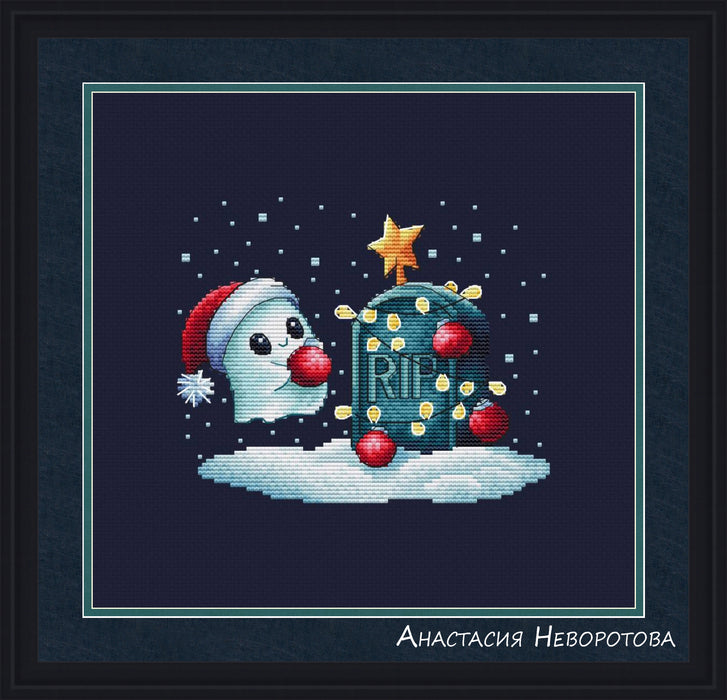 Christmas in the cemetery - PDF Cross Stitch Pattern