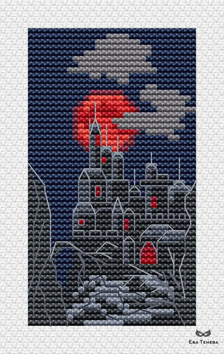 Mystical Castle - PDF Cross Stitch Pattern