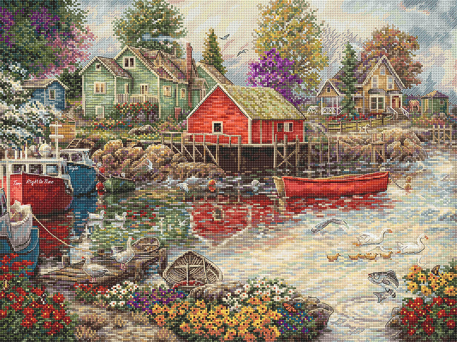 Quiet Cove L8077 Counted Cross Stitch Kit
