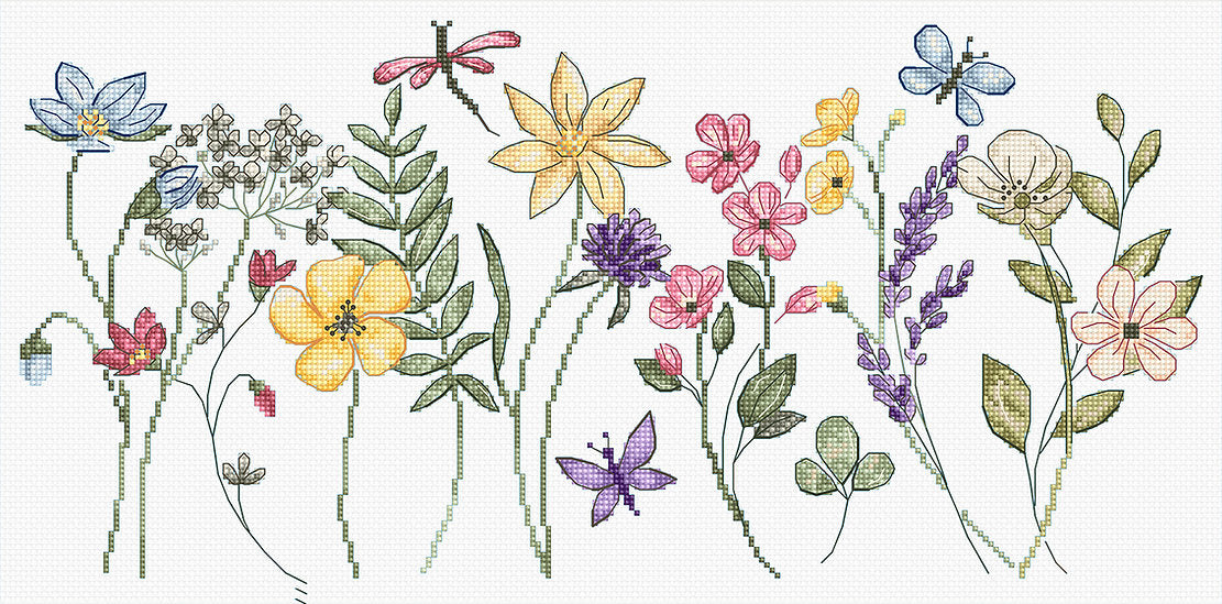 Summer Bloom L8094 Counted Cross Stitch Kit