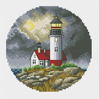 Stormy Lighthouse - PDF Cross Stitch Pattern