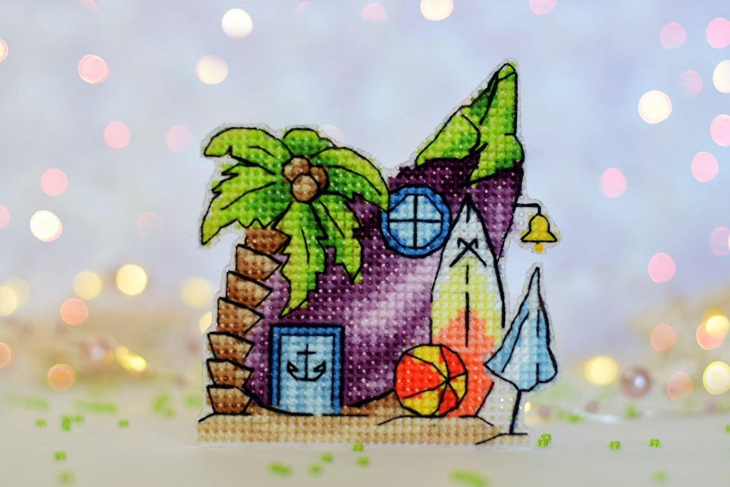 Eggplant - PDF Cross Stitch Pattern - Wizardi