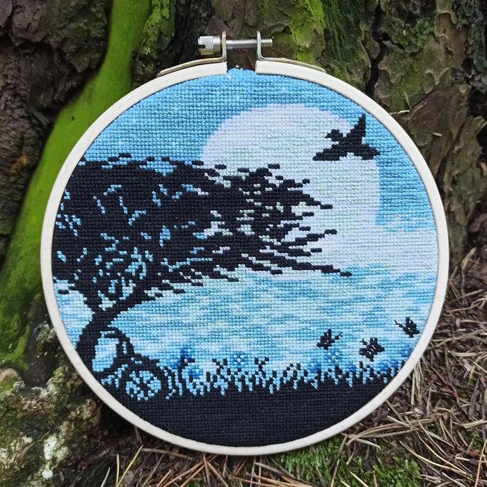 Round Landscapes. Landscape 22 - PDF Cross Stitch Pattern