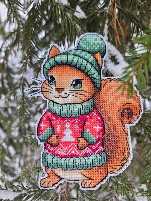 Winter Animals. Squirrel - PDF Cross Stitch Pattern