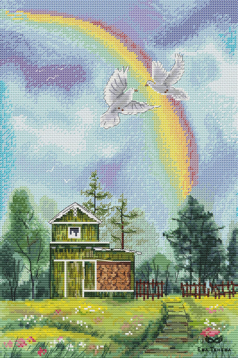 Love and Doves - PDF Cross Stitch Pattern