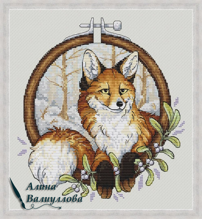 Window to the winter forest - PDF Cross Stitch Pattern