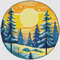 February Sun - PDF Cross Stitch Pattern