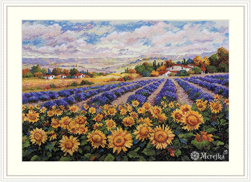 Fields of Lavender and Sun K-179 Counted Cross-Stitch Kit - Wizardi