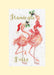Flamingle Bells XMAS68 Counted Cross Stitch Kit - Wizardi