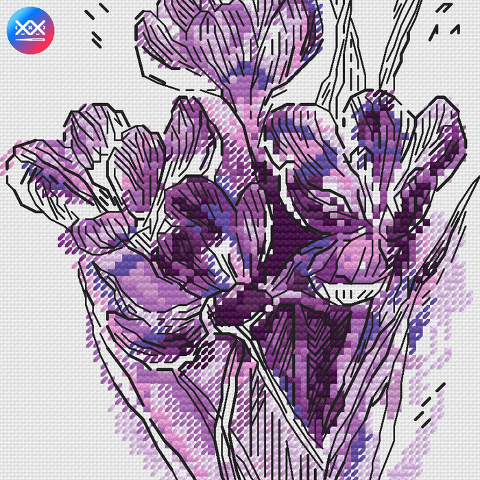 Krokus Flower - PDF Cross Stitch Pattern