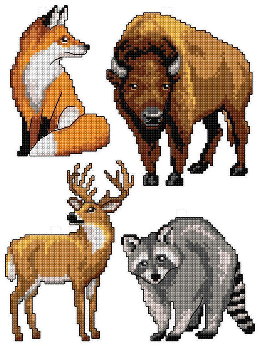"Forest Animals" 125CS Counted Cross-Stitch Kit - Wizardi