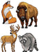 "Forest Animals" 125CS Counted Cross-Stitch Kit - Wizardi