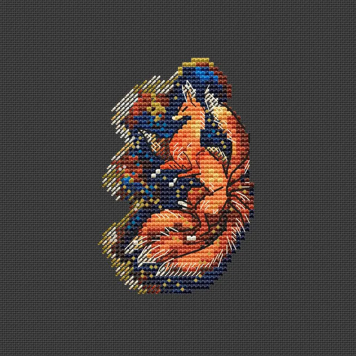 Nine tailed Fox - PDF Cross Stitch Pattern