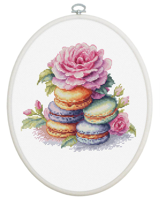 French Macarons BC226L Counted Cross-Stitch Kit - Wizardi