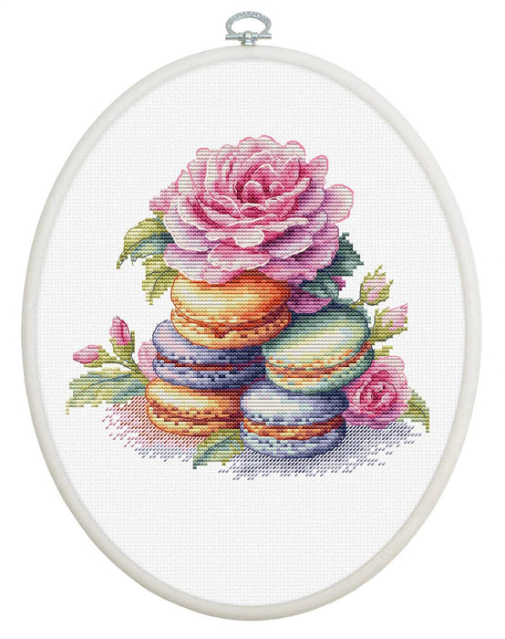 French Macarons BC226L Counted Cross-Stitch Kit - Wizardi
