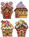 "Gingerbread Houses" 127CS Counted Cross-Stitch Kit - Wizardi