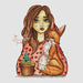 Girl with a fox - PDF Cross Stitch Pattern - Wizardi