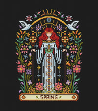 Spring Girl - PDF Cross Stitch Pattern