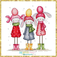 Joyeuses Pâques Pluvieuses - PDF Cross Stitch Pattern