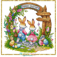 Happy Easter - PDF Cross Stitch Pattern