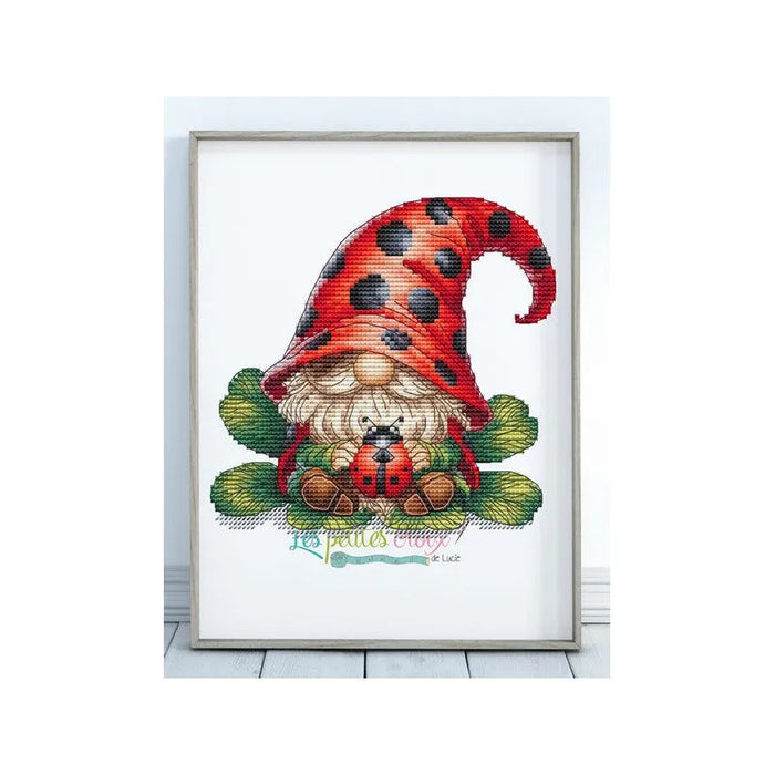 Ladybug gnome - PDF Cross Stitch Pattern