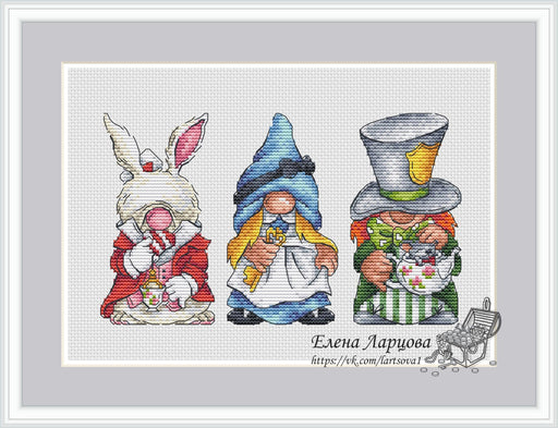 Gnomes "Alise" - PDF Cross Stitch Pattern - Wizardi