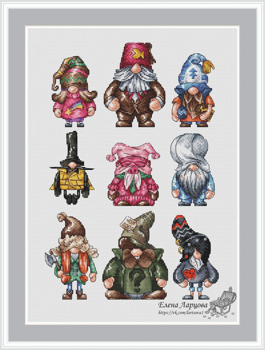 Gravity Falls Dwarfs - PDF Cross Stitch Pattern - Wizardi