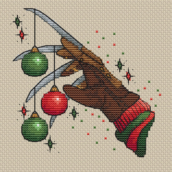 Happy New Krueger - PDF Cross Stitch Pattern - Wizardi