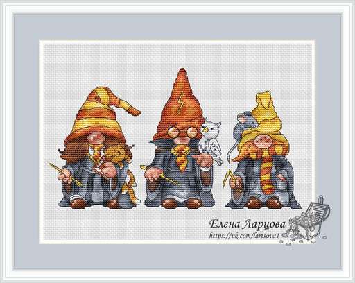 Hogwarts Dwarfs - PDF Cross Stitch Pattern - Wizardi
