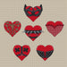 Hot Hearts - PDF Cross Stitch Pattern - Wizardi